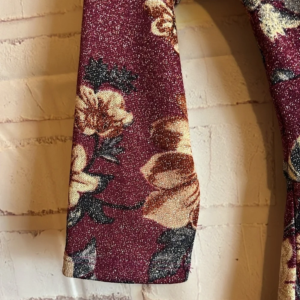 Gorgeous JUNIORS BEBOP SPARKLE FLORAL SWING DRESS XXS - Picture 4 of 16